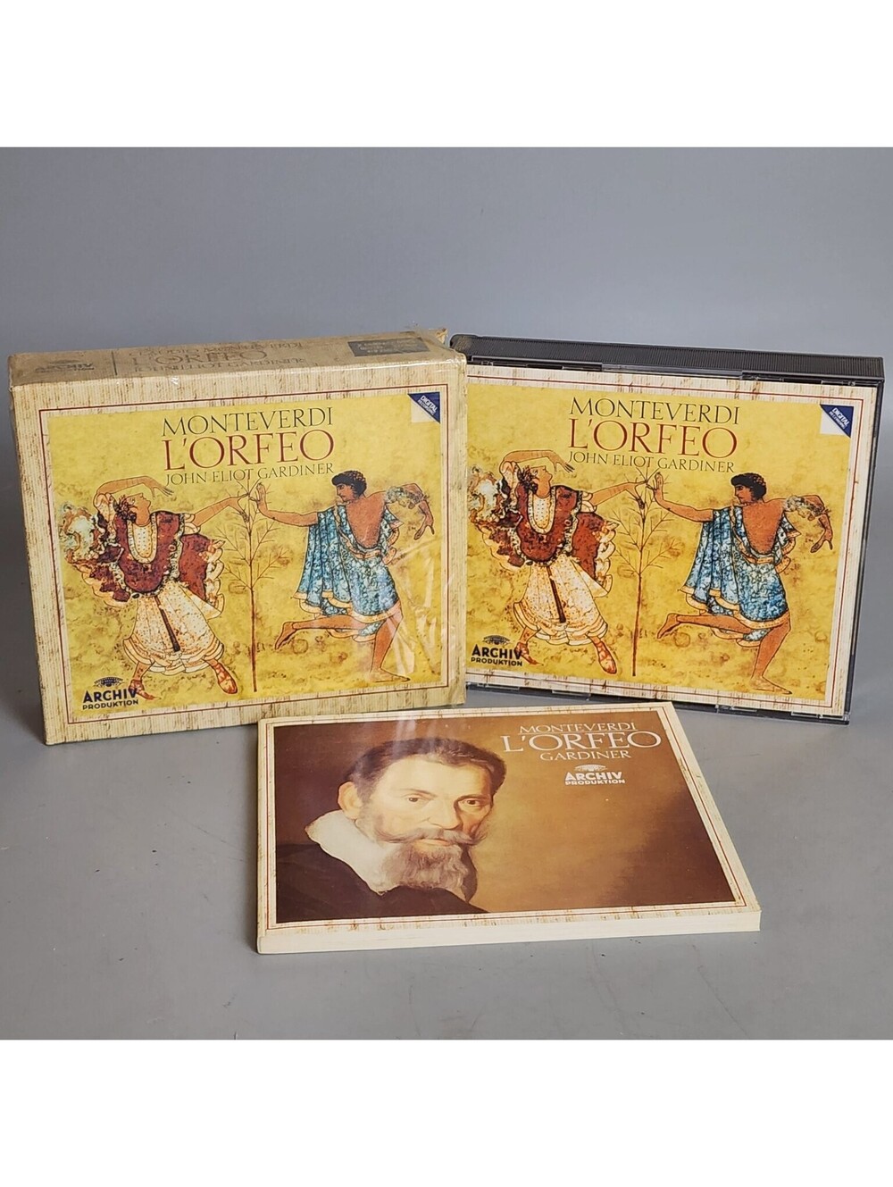 Monteverdi L'Orfeo John Eliot Gardiner Archiv Produktion 2-CD Opera Box Set 419